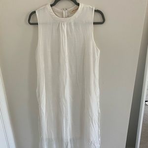 Ankle length white dress